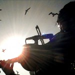 Jon of The Definite Articles, seagulls, and artful backlighting