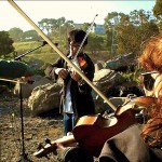 The string section of The Definite Articles in full effect
