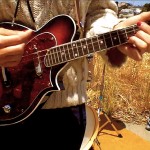 Hannah, sweetly strumming